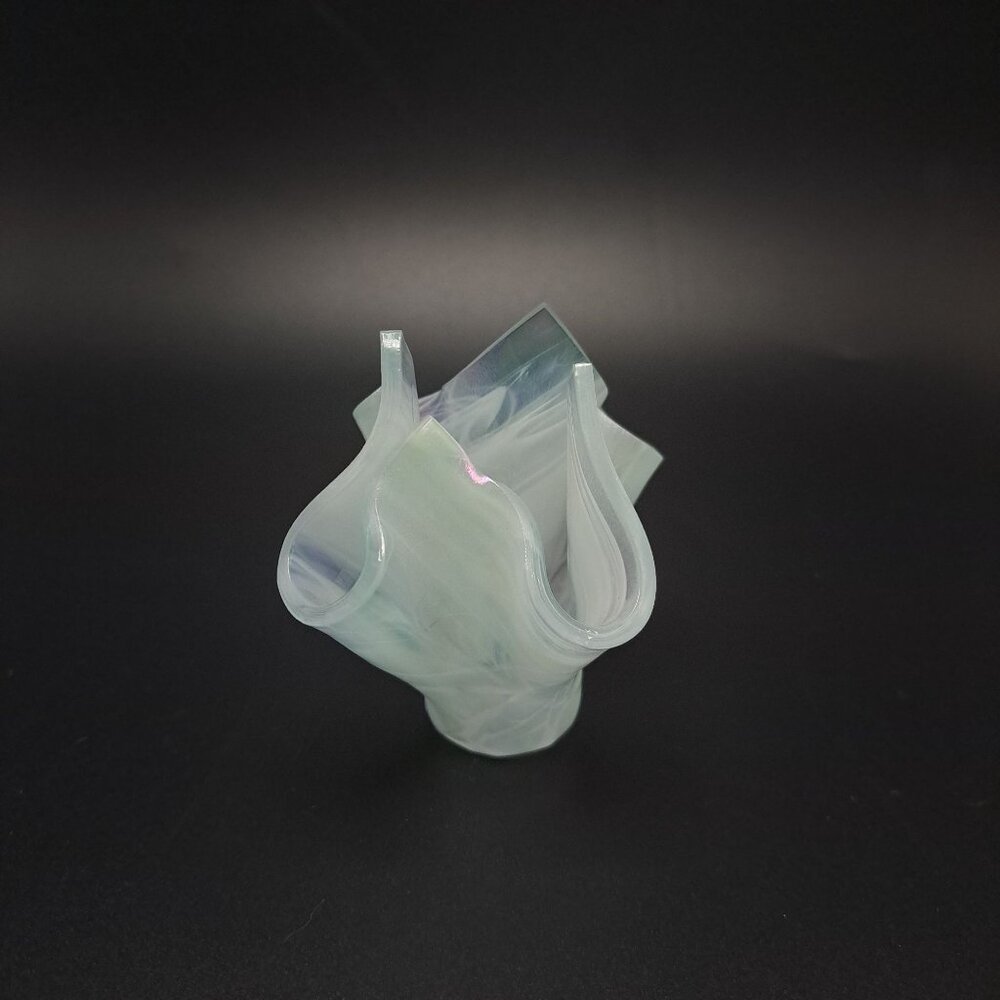 Opalescent Handkerchief Vase